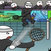 stickman badminton 2 player