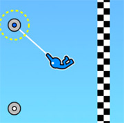 Playing this stickman hook game 