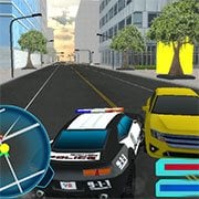 my town police game how to drive car to different location