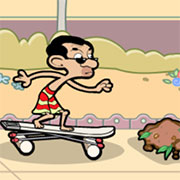 Skidding With Mr. Bean