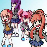 FNF Doki Doki Takeover Plus! - Play Online on Snokido