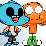 Gumball and Darwin over Spooky Kids [Friday Night Funkin'] [Mods]