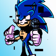 I found this Sonic the hedgehog fnf sprite and thought I would pibbify it.  Sprite by Comgaming_Nz, I'm pretty sure : r/FridayNightFunkin