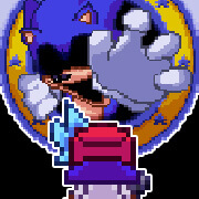 Sonic.exe FNF Final escape Pixel sprites animation test in 2023