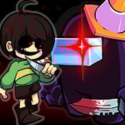 프나펌 이레이저 블랙 임포스터 vs  캐라 모드 - FNF Erasure: Black Impostor vs Chara